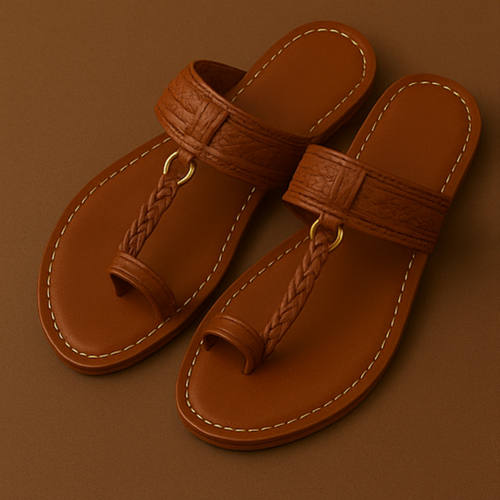 Handcrafted Vegan Kolhapuri Heirloom flats for Women