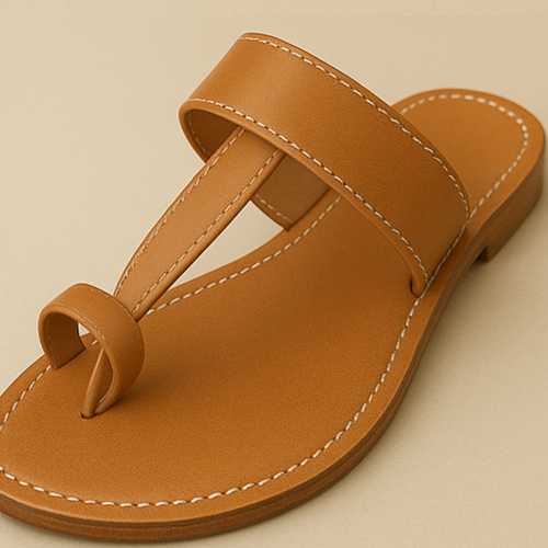 Handcrafted Vegan Classic kolhapuri flat Design for Women