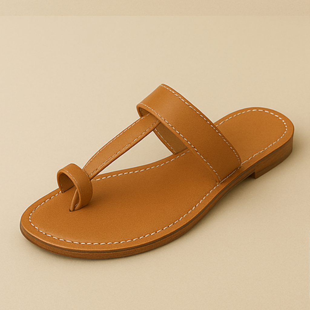 Handcrafted Vegan Classic kolhapuri flat Design for Women